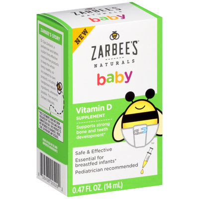 Zarbee's® Naturals Baby Vitamin D Dietary Supplement 0.47 fl. oz. Box