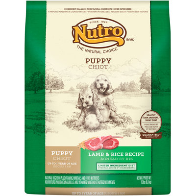 Nutro® Puppy Lamb & Rice Recipe Dog Food 15 lb. Bag
