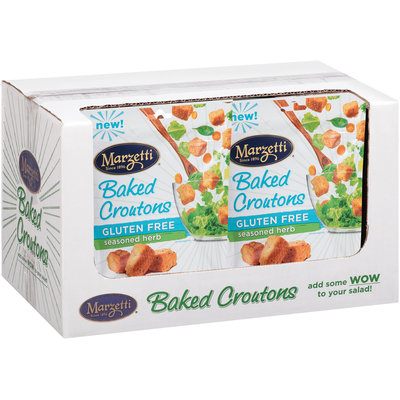 Marzetti® Gluten Free Seasoned Herb Baked Croutons 4 oz. Pouch