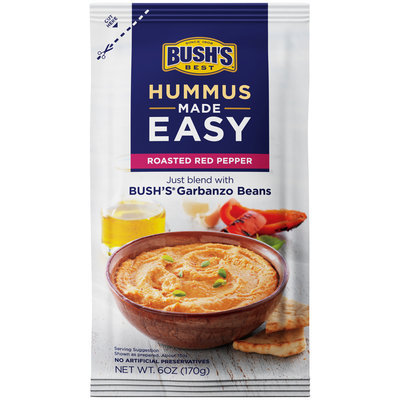 Bush’s® Best Roasted Red Pepper Hummus Made Easy 6 oz. Pouch