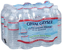 Crystal Geyser® Natural Alpine Spring Water® by CG Roxane, 15-16.9 fl. oz. Bottles