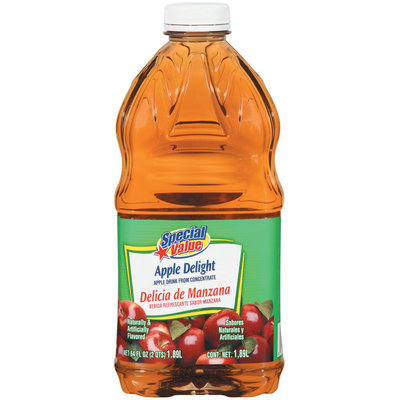 Special Value Apple Delight from Concentrate Beverage 64 Oz Plastic Bottle