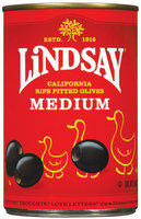 Lindsay California Ripe Pitted Medium Olives 6 Oz Can