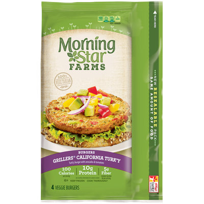 MorningStar Farms® Grillers® California Turkey Burgers 9 oz. Box