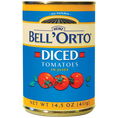 BELL'ORTO Diced In Juice Tomatoes 14.5 OZ CAN