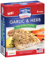 American Pride® Garlic & Herb Wild Alaska Pollock 4 ct Box