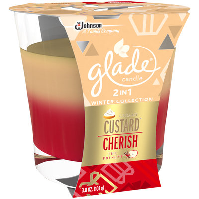 Glade® 2in1 Cherish The Present™ & Creamy Custard™ Candle 3.8 oz. Jar