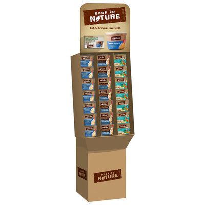 Back to Nature Original Elbow/Phineas & Ferb Shapes/Whole Grain Macaroni & Cheese Cups 40 ct Display