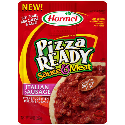 Hormel® Italian Sausage Pizza Ready™ Sauce & Meat 8 oz. Pouch