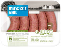 Honeysuckle White Fresh Sweet Italian Turkey Sausage Exact Weight 1.25 lb 6P