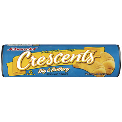 Schnucks Crescents Big & Buttery 6 Ct Rolls 11.25 Oz Cylinder