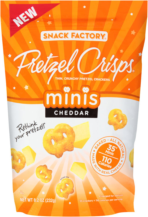 Pretzel Crisps® Crackers Minis Cheddar Reviews 2019