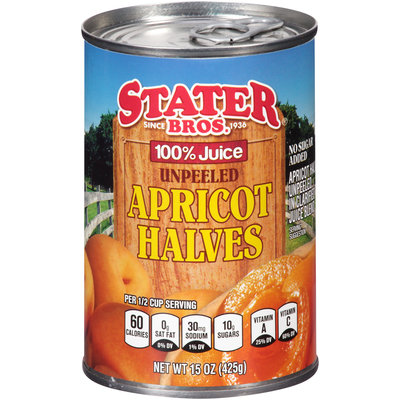 Stater Bros.® Unpeeled Apricot Halves 15 oz. Can