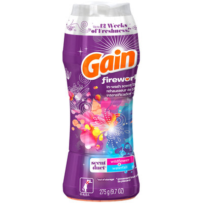 Fireworks Gain Fireworks Scent Duets Laundry Scent Booster Beads, Wildflower and Waterfall, 9.7 Oz