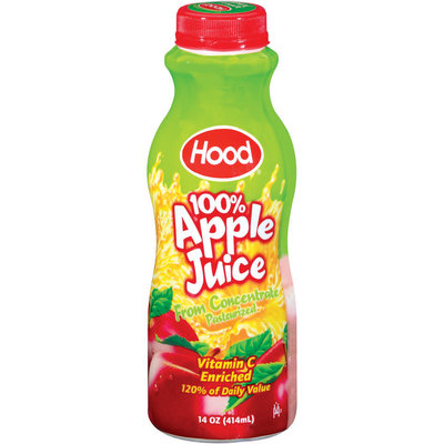 Hood 100% from Concentrate Apple Juice 1 Pt Plastic Bottle