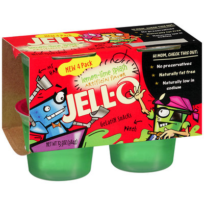 JELL-O Lemon-Lime Splash Gelatin Snacks