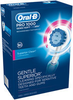 Professional Care Oral-B PRO 1000 Sensi Soft Electric Rechargeable Power Toothbrush Powered by Braun