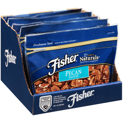 Fisher® Chef's Naturals® Pecan Halves 16 oz. Stand-Up Bag