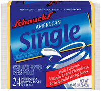 Schnucks American Single Cheese 16 Oz Wrapper
