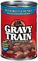 Gravy Train Chunks in Gravy with Beef Chunks Wet Dog Food, 22-Ounce Can