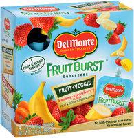 Del Monte® Fruit Burst Squeezers Banana-Strawberry Flavor Fruit & Veggie Purees & Juices