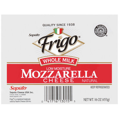 Frigo® Whole Milk Mozzarella Cheese 16 oz.