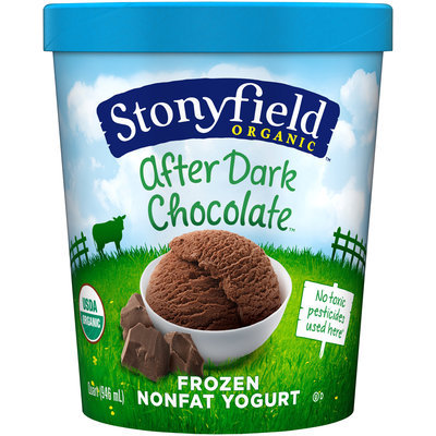 Stonyfield Farm™ Organic After Dark Chocolate Nonfat Frozen Yogurt 1 qt Carton