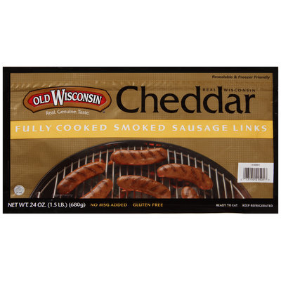 Old Wisconsin® Cheddar Smoked Sausage Links 24 oz. Pack
