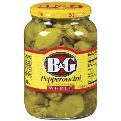 B&G Whole Pepperoncini 32 Oz Jar