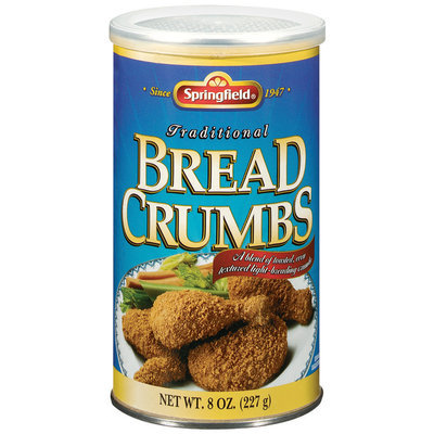 Springfield Traditional Bread Crumbs 8 Oz Canister