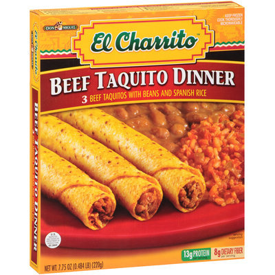 El Charrito™ Beef Taquito Dinner 7.75 oz. Box