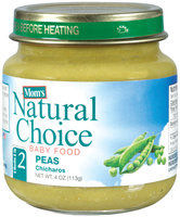 Mom's Natural Choice Baby Food Peas 4 oz Jar