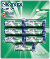 NICORETTE Lozenge Mint Flavor 4mg Poppacs Stop Smoking Gum 189 CT BOX