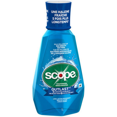 Outlast Scope Outlast Long Lasting Peppermint Mouthwash, 1 L