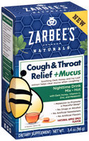 Zarbee's® Naturals Apple Spice Cough & Throat Relief + Mucus Nighttime Drink Mix Dietary Supplement—Hot 6 ct Box