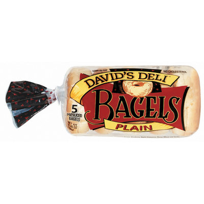 David's Deli Plain 5 Ct Bagels 14.25 Oz Bag