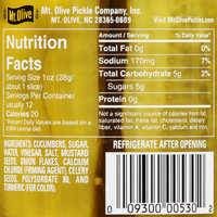 Mt. Olive Simply Pickles Bread & Butter Sandwich Stuffers Pickles 16 fl. oz. Jar