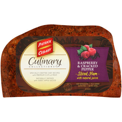 Patrick Cudahy® Culinary Collections™ Raspberry & Cracked Pepper Sliced Ham with Natural Juices