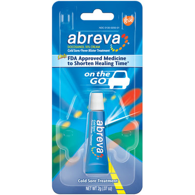 Abreva® On the Go Cold Sore/Fever Blister Treatment Cream 0.07 oz. Carded Pack