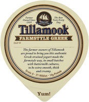 Tillamook® Farmstyle Greek Oregon Strawberry Strained Lowfat Yogurt 5.3 oz. Cup