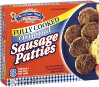 Tennessee Pride Fully Cooked Original Patties 8 Oz Sausage 8 Ct Box