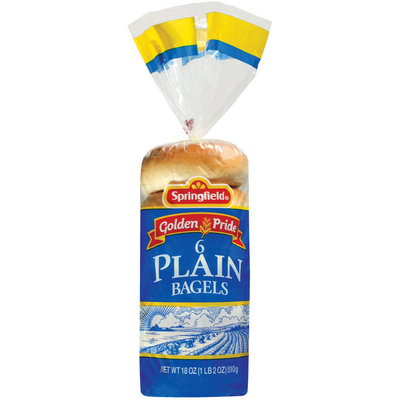 Springfield Plain 6 Ct Bagels 18 Oz Bag