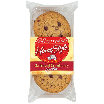 Schnucks Oatmeal Cranberry Cookies 10 Oz Tray