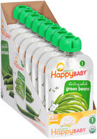 Happy Baby® Starting Solids Green Beans Organic Baby Food 8-3.5 oz. Pouches