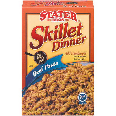 Stater Bros. Beef Pasta Skillet Dinner 5.6 Oz Box