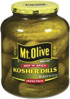 Mt. Olive Kosher Dills Hot 'n' Spicy Fresh Pack Pickles 46 Oz Jar