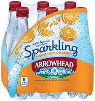Arrowhead® Sparkling Mandarin Orange Mountain Spring Water 6-0.5L Plastic Bottles