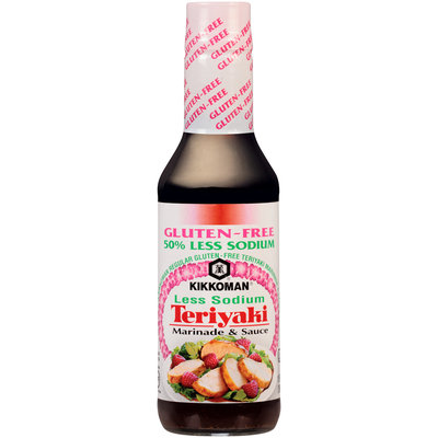 Kikkoman® Gluten-Free Less Sodium Teriyaki Marinade & Sauce 10 fl. oz. Bottle