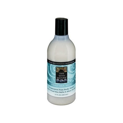Dead Sea Mud Body Wash - 12 oz,(One With Nature)