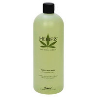 Hempz Pure Herbal Extracts Herbal Body Wash, Rosemary and Mint, 33.8-Ounce
